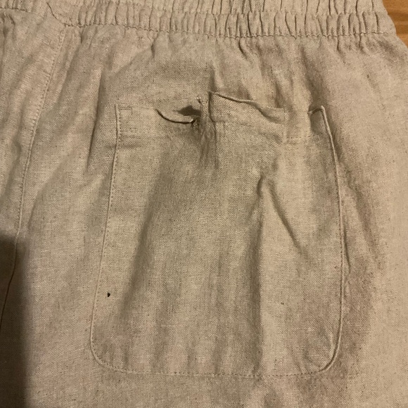 Old navy linen high rise wide leg pants comfort‎ waistband flaw - Picture 2 of 4